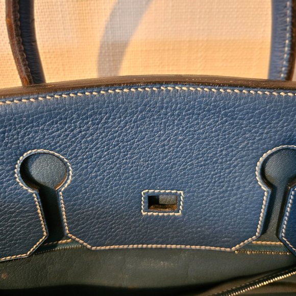 Hermes Birkin 40 Blue Palladium hardware - Picture 13 of 16